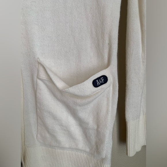 Abercrombie & Fitch cardigan sweater letterman long y2k vintage light academia - Picture 2 of 7